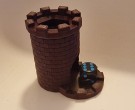 Mini Dice Tower - Rødbrun thumbnail