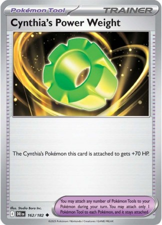 Cynthia's Power Weight #162 Pokemon Destined Rivals