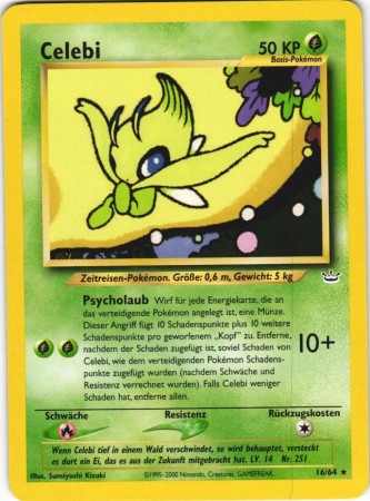Celebi #16 Pokemon Neo Revelation