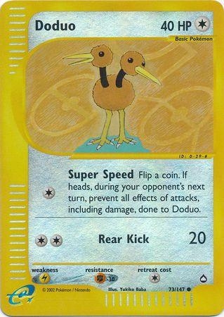 Doduo [Reverse Holo] #73 Pokemon Aquapolis