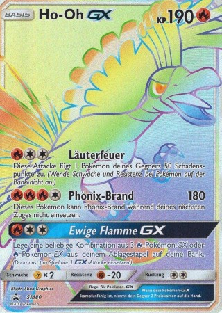 Ho-Oh GX #SM80 Pokemon Promo