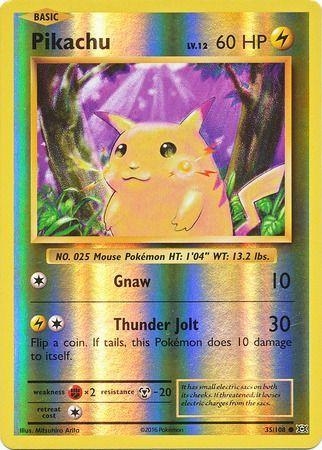 Pikachu [Reverse Holo] #35 Pokemon Evolutions