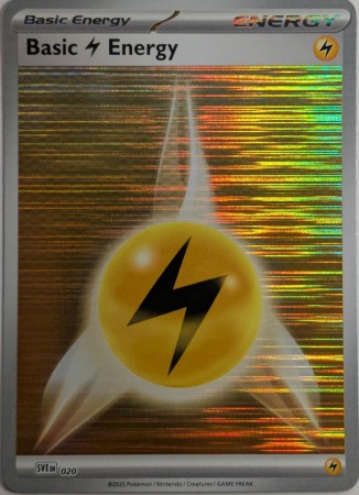Basic Lightning Energy [Holo] #20 Pokemon Scarlet & Violet Energy
