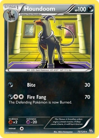 Houndoom #75 Pokemon Dragons Exalted