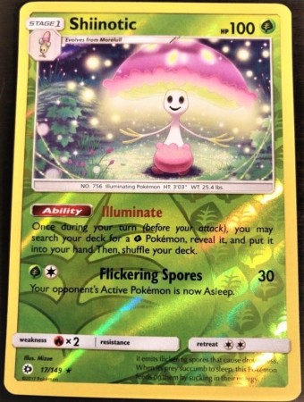 Shiinotic [Reverse Holo] #17 Pokemon Sun & Moon