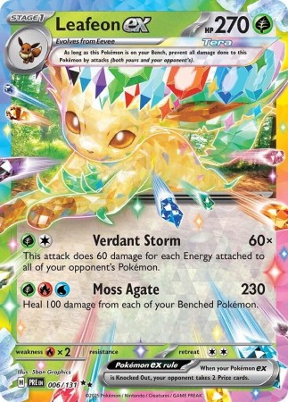 Leafeon ex #6 Pokemon Prismatic Evolutions