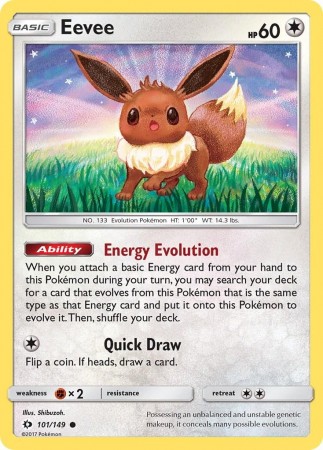 Eevee #101 Pokemon Sun & Moon