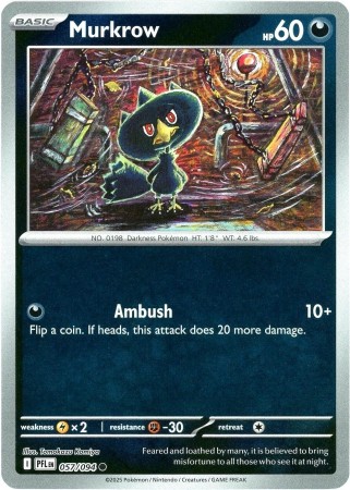 Murkrow [Reverse Holo] #57 Pokemon Phantasmal Flames