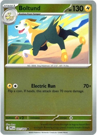 Boltund [Reverse Holo] #31 Pokemon Phantasmal Flames