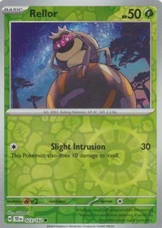 Rellor [Reverse Holo] #23 Pokemon Temporal Forces