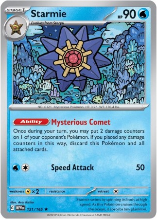 Starmie #121 Pokemon Scarlet & Violet 151