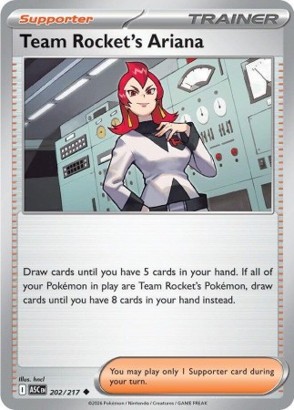 Team Rocket's Ariana #202 Pokemon Ascended Heroes