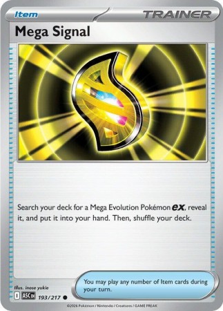Mega Signal #193 Pokemon Ascended Heroes