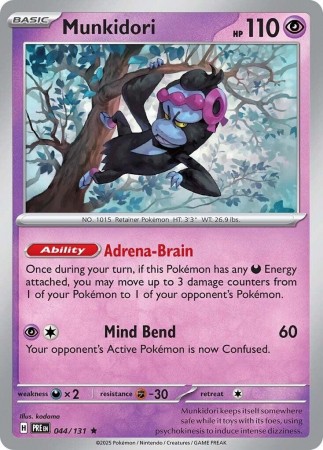 Munkidori #44 Pokemon Prismatic Evolutions