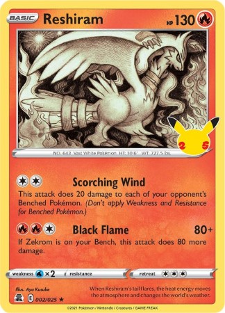 Reshiram #2 Pokemon Celebrations