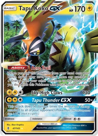 Tapu Koko GX #47 Pokemon Guardians Rising