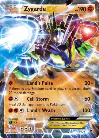 Zygarde EX #54 Pokemon Fates Collide
