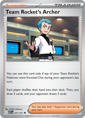 Team Rocket's Archer #201 Pokemon Ascended Heroes