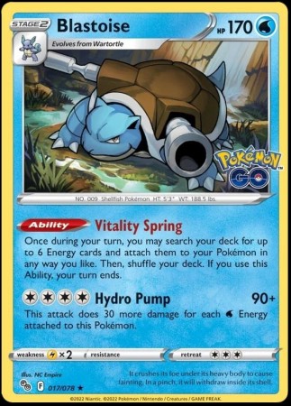 Blastoise [Holo] #17 Pokemon Go