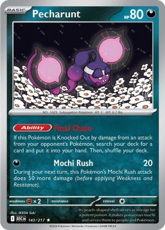 Pecharunt #143 Pokemon Ascended Heroes
