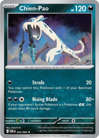 Chien-Pao #54 Pokemon Perfect Order