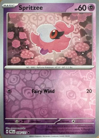 Spritzee [Reverse] #38 Pokemon Prismatic Evolutions