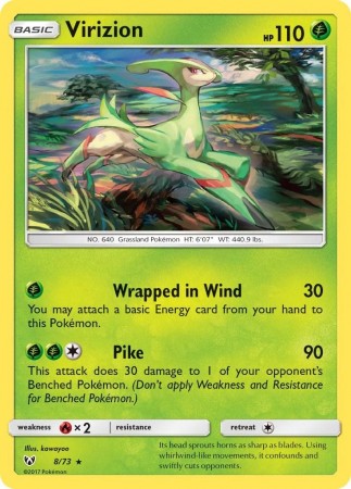 Virizion #8 Pokemon Shining Legends