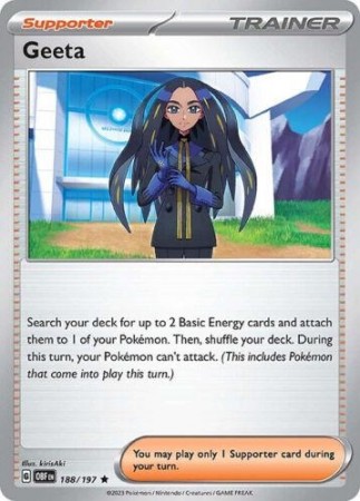 Geeta [Holo] #188 Pokemon Obsidian Flames