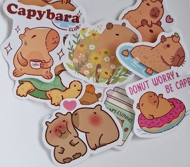 Klistremerker - capybara /flodsvin 