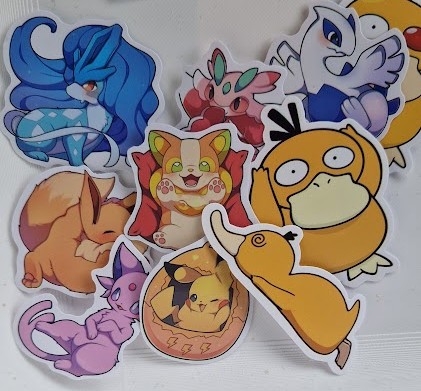 Klistremerker - pokemon
