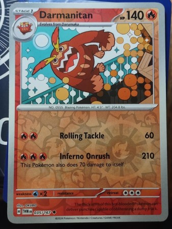 Darmanitan [Reverse Holo] #35 Pokemon Twilight Masquerade