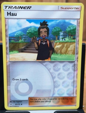 Hau [Reverse Holo] #61 Pokemon Shining Legends 