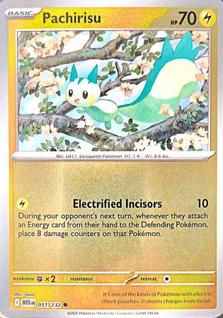 Pachirisu [Reverse Holo] #51 Pokemon Mega Evolution