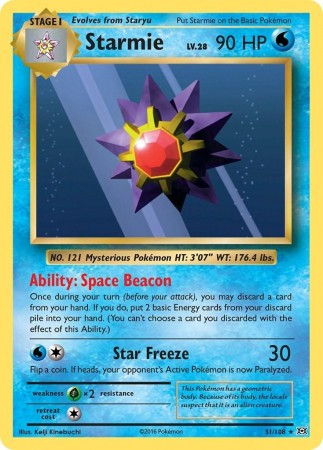 Starmie #31 Pokemon Evolutions