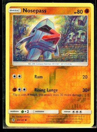 Nosepass [Reverse Holo] #69 Pokemon Guardians Rising 