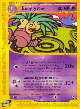 Exeggutor #13 Pokemon Aquapolis