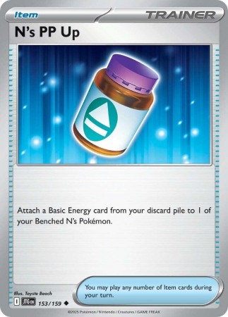 N's PP Up #153 Pokemon Journey Together