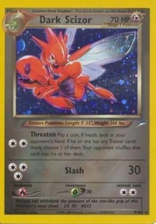 Dark Scizor #9 Pokemon Neo Destiny