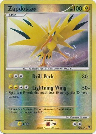 Zapdos [Reverse Holo] #48 Pokemon Supreme Victors