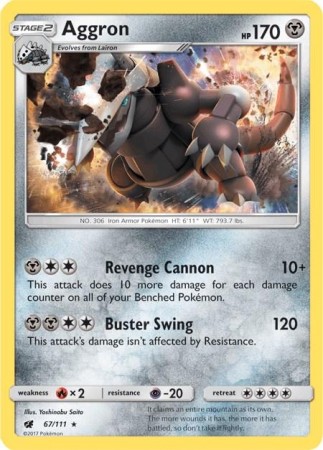 Aggron #67 Pokemon Crimson Invasion
