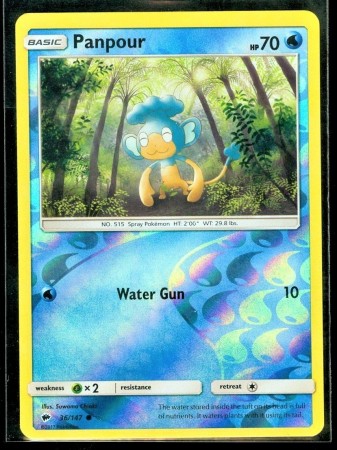 Panpour [Reverse Holo] #36 Pokemon Burning Shadows