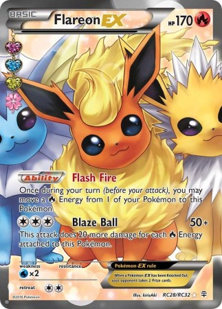 Flareon EX #RC28 Pokemon Generations