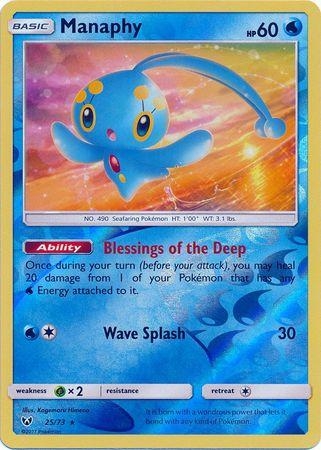 Manaphy [Reverse Holo] #25 Pokemon Shining Legends