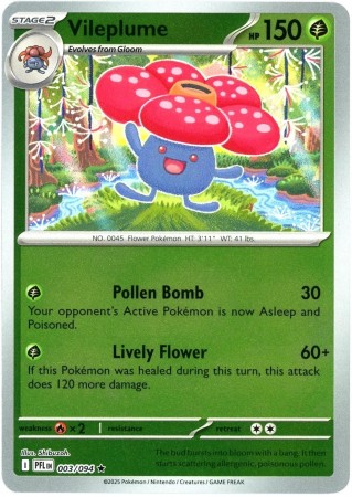 Vileplume [Reverse Holo] #3 Pokemon Phantasmal Flames