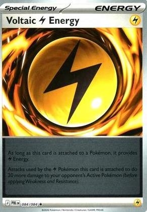 Voltaic Lightning Energy [Reverse Holo] #84 Pokemon Pitch Black 