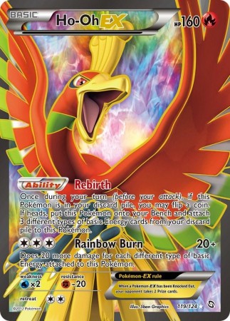 Ho-Oh EX #119 Pokemon Dragons Exalted