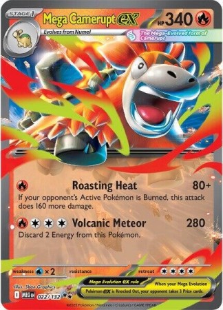 Mega Camerupt ex #22 Pokemon Mega Evolution