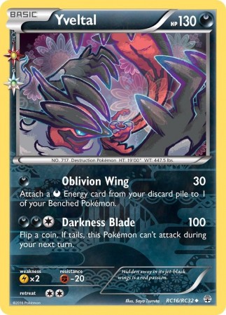 Yveltal #RC16 Pokemon Generations