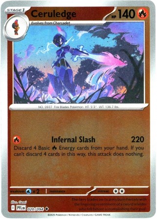 Ceruledge [Reverse Holo] #20 Pokemon Phantasmal Flames