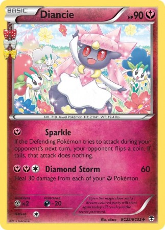 Diancie #RC22 Pokemon Generations